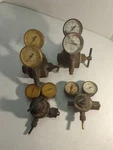 Vintage Victor & Airco Oxygen Regulator Dual Gauge Reduction Valve Made Usa. Fixed Price $5.27.