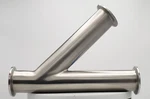 2" Tri-clamp Sanitary Lateral (28AMP) Stainless Steel 304, Polished Finish. Fixed Price $35.20.