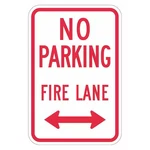 Lyle T1-2846-EG 12X18 No Parking Fire Lane Sign, W, H,. Fixed Price $21.29.