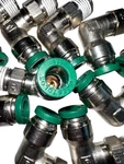 New Lot Of Ten (10) Parker Prestolok Male Elbow 90 Deg 1/4" Qty Green Tip. Fixed Price $55.90.