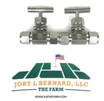 Ham-let, H-300-SS-L-V-1/2-RS, Lot Of 2, 1/2"TUBE, Sst Needle Valve 5000PSI, Nos. Fixed Price $60.00.