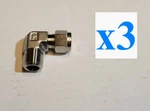 X3 New Parker 6MSEL6N-316 Elbow Male Alok Fitting 3/8 Inch Tube, Npt 316SS. Fixed Price $64.95.
