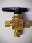 Swagelok Whitey B-44XS6 Brass 1-PIECE 3 Way Ball Valve New Old Stock. Fixed Price $25.00.