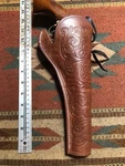 Western Tanned Leather Holster Fits Uberti & Taylors Top Break Schofield 1875 7". Fixed Price $37.99.