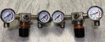 Dual Pressure Gauges Lot Of Air Welding Gas Tank 0-170 Psi Regulator 0-12 Bar. Fixed Price $28.41.