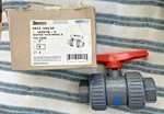 Chemtrol Manual Two-way Ball Valve: 1" In U45TB-V Nos. Fixed Price $69.00.