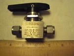 Swagelok Whitey SS-44S6; Ball Valve, 3/8" Tube Fitting In-out; 316. Fixed Price $100.00.