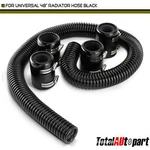 Universal 48" Long Black Lacquered Stainless Steel Radiator Coolant Hose Kits. Fixed Price $73.99.