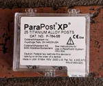 Coltene Whaledent P-784-5B Parapost Xp Titanium Posts Red 25/PK. Fixed Price $125.00.