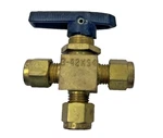 Whitey B-42XS4 1-PIECE 3 Way Brass Ball Valve 1/4" Od Tube Fitting. Fixed Price $95.00.