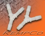 (2) 1/4" Hose-barb Kynar "y" (wye) Connector Fittings Ozone Air Line Small. Fixed Price $20.42.