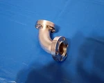 Cf Conflat 1.33" (dn 16) Elbow, Two (2) Rotatable Flanges, Made By Huntington. Fixed Price $55.00.