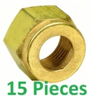 (15) Single Ferrule Nut Brass 3/8 Tube Od Compression 9/16-20 Thread Bz-b. Fixed Price $19.89.