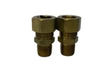 Nos Parker 3/4 Tube Od X 1/2 Npt Connector Compression Fittings 68C-12-8. Fixed Price $15.99.