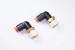 Lot Of KQL03-35S Smc Fittings Male Quick Connect Elbow 5/32" 4MM 1/4"NPT. Fixed Price $5.41.