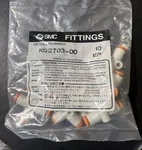 Bag Of 10 Smc KQ2T03-00 One-touch Fittings. Fixed Price $20.00.