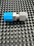 Parker 5-4 FH4BZ-SS, 5/16" Comp. X 1/4" Mnpt Bored Thru Connector, SS-500-1-4BT. Fixed Price $15.00.