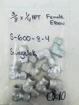 3/8" Tube X 1/4" Fnpt Steel Female Elbow Swagelok S-600-8-4 Pack Of 10. Fixed Price $72.58.