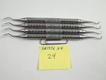 4X Hu-friedy SN1376 Everedge 2.0 Double End Sickle Scaler Satin Handle Lot #24. Fixed Price $79.95.