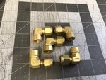 Swagelok Brass Elbow Connector, 1/4" Od 1/8" Female Npt(lot Of 5)(LXC11F). Fixed Price $39.99.