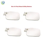 4 X New Dental Pole Post Mount Utility Accessory Shelf Tray Table Medical White. Fixed Price $180.00.