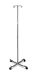 Medline Adjustable Leg Iv Pole Stand, 2 Ram Hooks, Caster, Chrome, 47-85". Fixed Price $44.95.