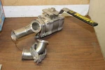 Swagelok / Whitey Ball Valve SS-67TSC24 And Sanitary Clamp Fittings. Fixed Price $150.00.