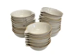 (27) Coorstek Glazed Porcelain 60ML Evaporating Dishes W/pour Spout 66198. Fixed Price $126.74.
