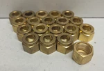 Lot Of 19 New No Box! Swagelok/parker 3/8" Tube Od Brass Nuts 6NU6-B B-602-1. Fixed Price $59.95.