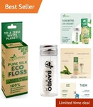 Mint Flavored Biodegradable Dental Floss Refill Glass Holder Eco-friendly. Fixed Price $12.74.