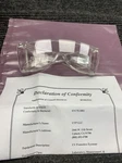 New Uvp Blocking Spectacles Glasses Ultraviolet Radiation UVC-303 98-0002-01. Fixed Price $21.00.
