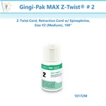 Dental Gingi-pak Max Z-twist # Cord, Retraction W/ Epi 10172M. Fixed Price $19.95.
