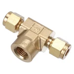 Parker 4FBT4N-B 1/4" A-lok X Fnpt Brass Tee. Fixed Price $37.15.