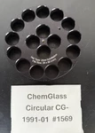 Chemglass CG-1991-01* Circular Top Hot Plate Reaction Block 20ML Scintillation V. Fixed Price $139.99.