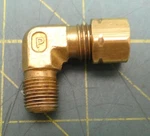 Parker Hannifin 4MSEL2N-B 1/4" Tube Od X 1/8" Male Npt Brass 90 Elbow Fitting. Fixed Price $14.74.