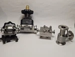 Lot Of Itt Pure-flo Sanitary Diaphragm VALVE+316L Block +burns Rtd.. Fixed Price $266.50.