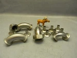 Sanitary Tri-clamp Elbow Fittings Ferrules 304 & 316 1-3/8" 7/8" Id Mixed Lot. Fixed Price $250.23.