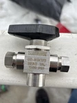 Whitey Swagelok SS-83XTS2 3-WAY Ball Valve 1/8" Tube 1500 Psi Stainless Steel. Fixed Price $60.00.