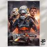 Max Verstappen Inspired Wall Art Poster - Formula One F1 A4 A3 A2 A1. Fixed Price $17.48.