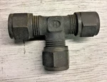 Hoke Gyrolok 6TTT Union 3/8" Steel Tube Compression Fittings (lot Of 2). Fixed Price $11.99.