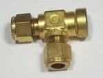 1- Crawford Swagelok Brass Tee Run Fitting, 3/8" Od Tube X 1/4" Fnpt, B-600-3TFT. Fixed Price $15.89.