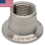 KF-25 NW-25 1/2" Npt (female) Adapter Vacuum Fitting SS304 Loco Science!!. Fixed Price $19.99.