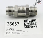 26657 Swagelok Poppet Check Valve SS-CHVCR8-1/3. Fixed Price $91.20.