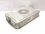 Aesculap JM740 Sterilization Container W/ JK89 Silver Retention Plate Lid. Fixed Price $45.00.