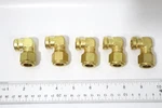 Lot Of 5 Swagelok Brass Elbow Fitting, 1/2" Tube X 1/4" Female Npt, B-810-8-4. Fixed Price $27.50.
