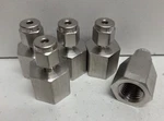 Lot Of 5 New No Box! Swagelok 1/8" Tube 1/4" Fnpt Connectors SS-200-7-4. Fixed Price $99.95.