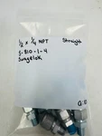 1/2" Tube X 1/4" Mnpt Steel Male Connector Fitting Swagelok S-810-1-4 Pack Of. Fixed Price $72.58.