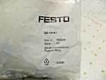 Qty Festo QS-1/4-6-1 153014 Push-in Fitting, Straight, Inch 2-FITTINGS. Fixed Price $12.00.