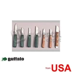 Buffalo #8 (2IN Straight Blade) Knife With Green Enameled Handle - #5563 424675. Fixed Price $29.41.