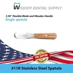 Stainless Steel Spatula #11R With 3.50" Flexible Blade Wooden Handle. Fixed Price $26.99.